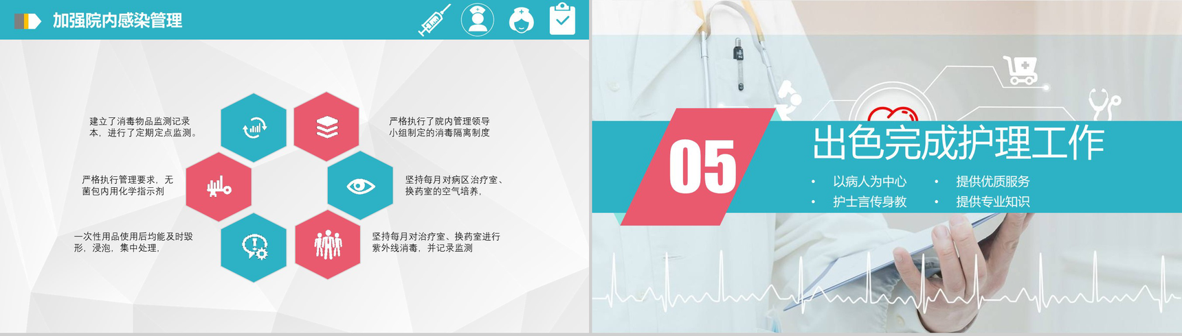年度会议护士长年终述职报告PPT模板-10