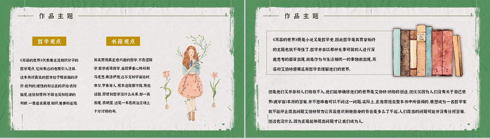国外经典书籍阅读乔斯坦贾德《苏菲的世界》小说艺术特色分析西方哲学知识培训PPT模板-3