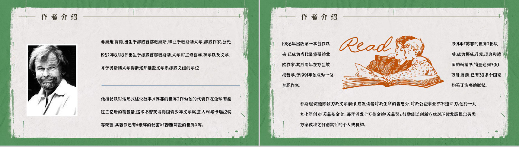 国外经典书籍阅读乔斯坦贾德《苏菲的世界》小说艺术特色分析西方哲学知识培训PPT模板-7