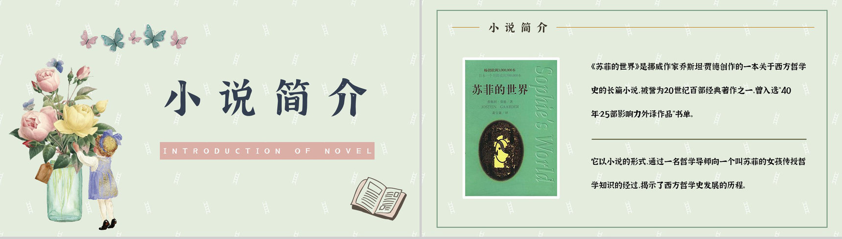国外长篇小说乔斯坦贾德《苏菲的世界》读书笔记整理心得体会分享PPT模板-10