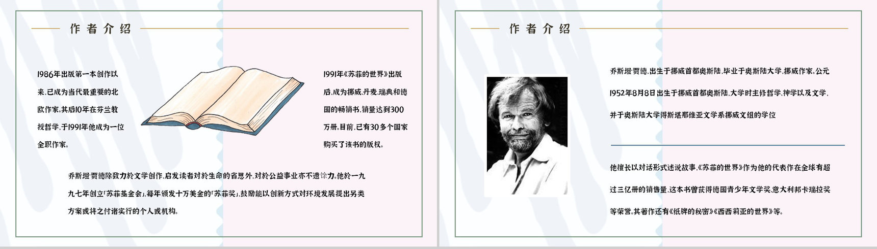 好书推荐之乔斯坦贾德代表作《苏菲的世界》小说导读赏析教育培训课件PPT模板-8