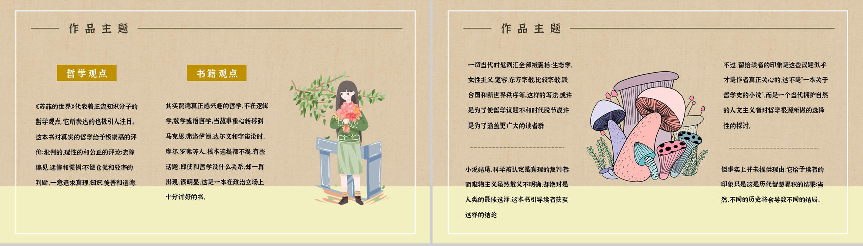 挪威作家乔斯坦贾德代表作《苏菲的世界》读书心得体会交流分享PPT模板-8