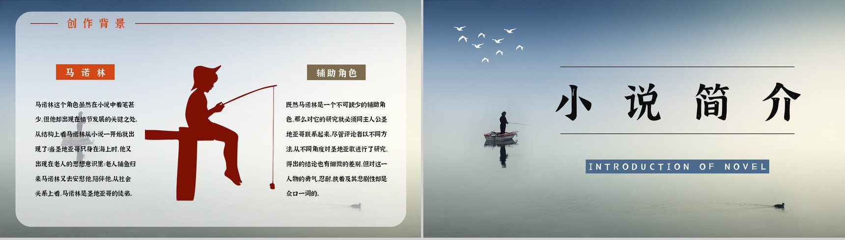中学生必读小说海明威《老人与海》文学作品赏析教师备课课件PPT模板-7