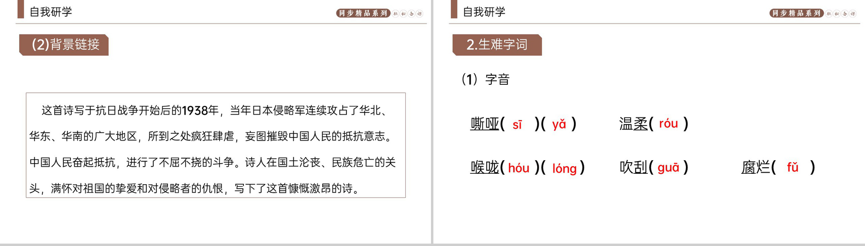 《我爱这土地》人教版九年级上册语文PPT课件-3