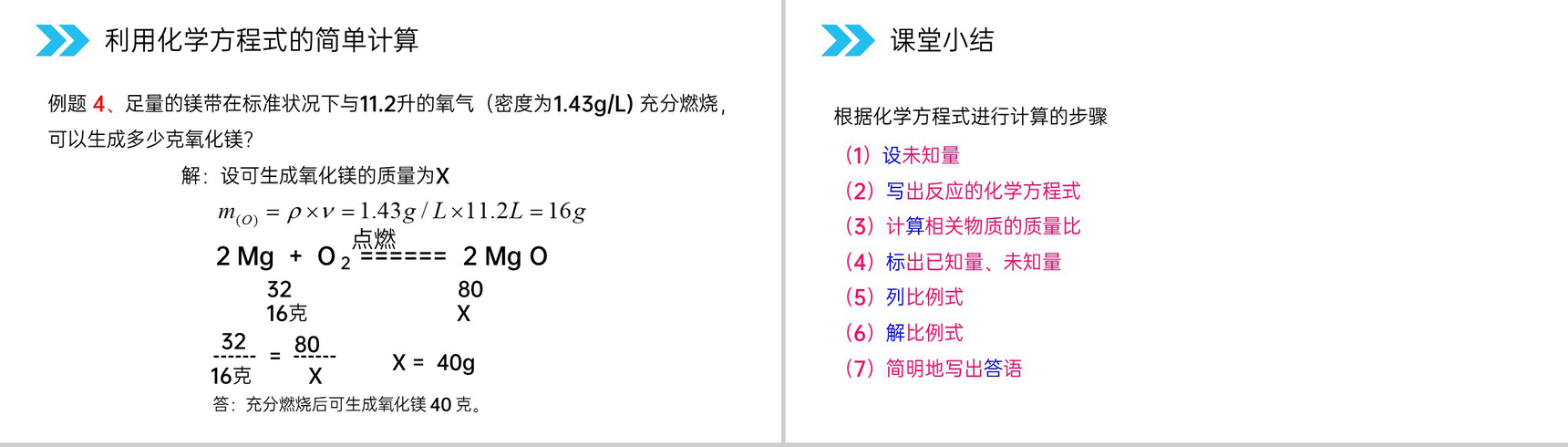 《利用化学方程式的简单计算》人教版初中化学九年级初三上册PPT课件(第5.3课时)-8