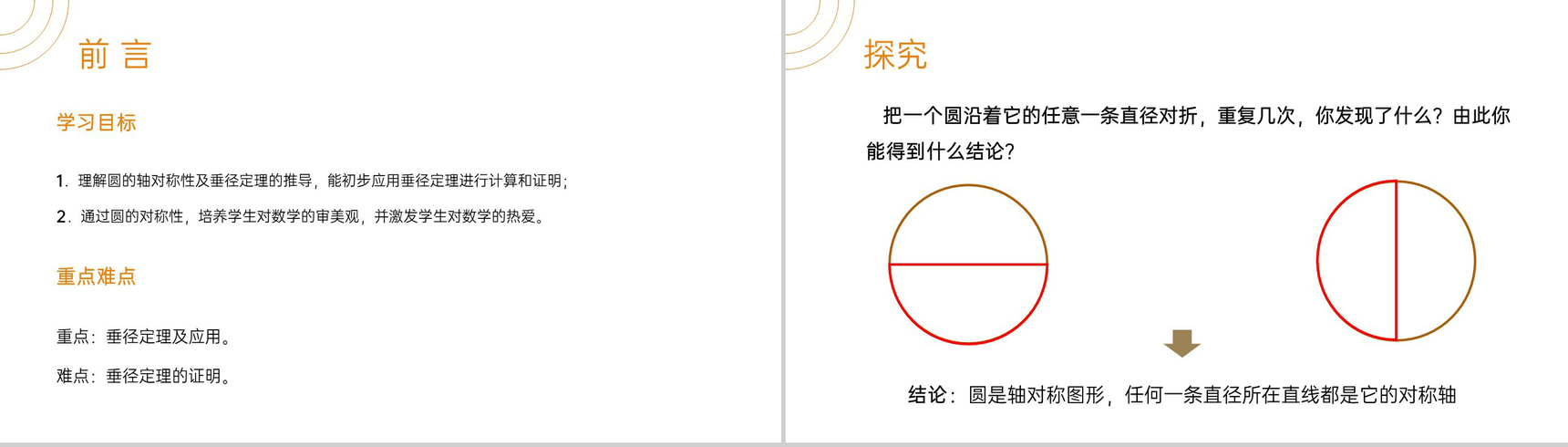 《垂直于弦的直径》九年级初三数学上册PPT课件(第24.1.2课时)-2