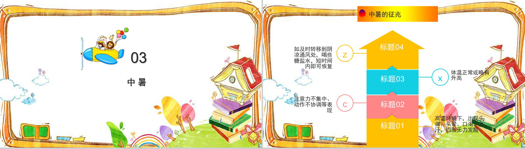 动态卡通中小学生常用急救知识主题班会PPT模板-8