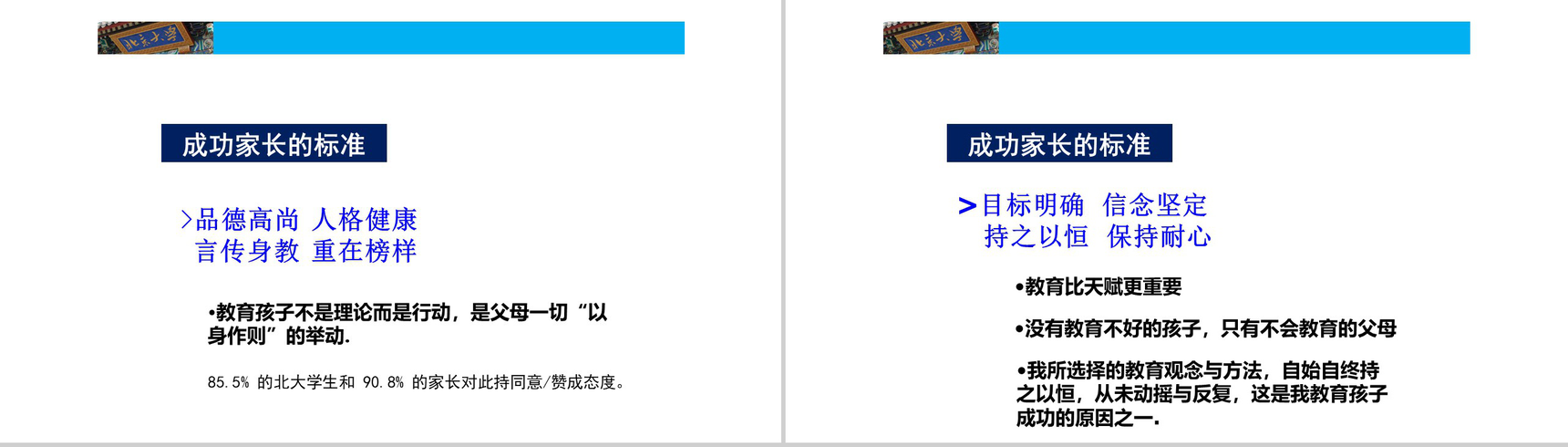 北大学生的成功与家庭教育的关系课程家庭教育PPT模板-11