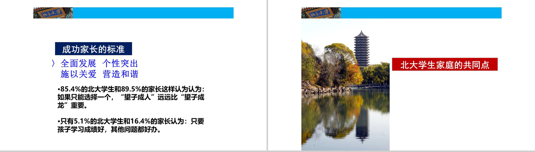 北大学生的成功与家庭教育的关系课程家庭教育PPT模板-14