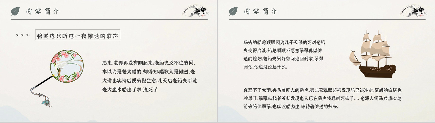 中学必读名著导读沈从文《边城》人物逻辑梳理PPT模板-3