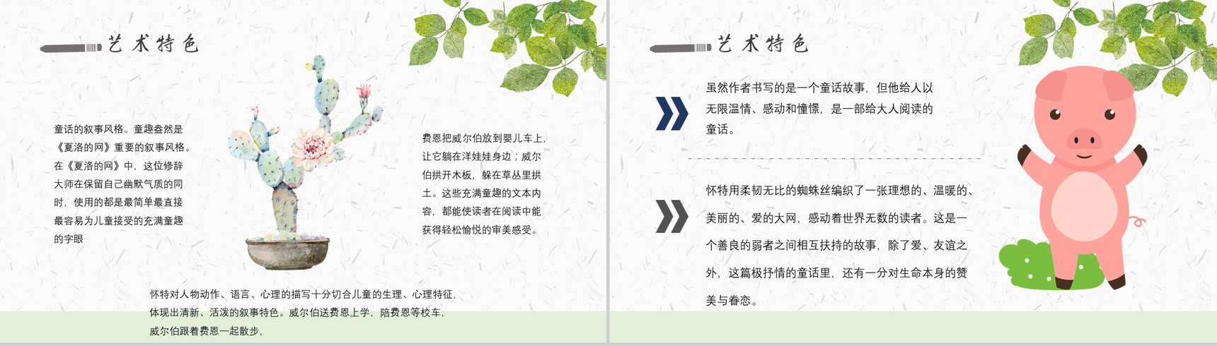 《夏洛的网》内容作者简介怀特读书分享名著逻辑梳理PPT模板-3