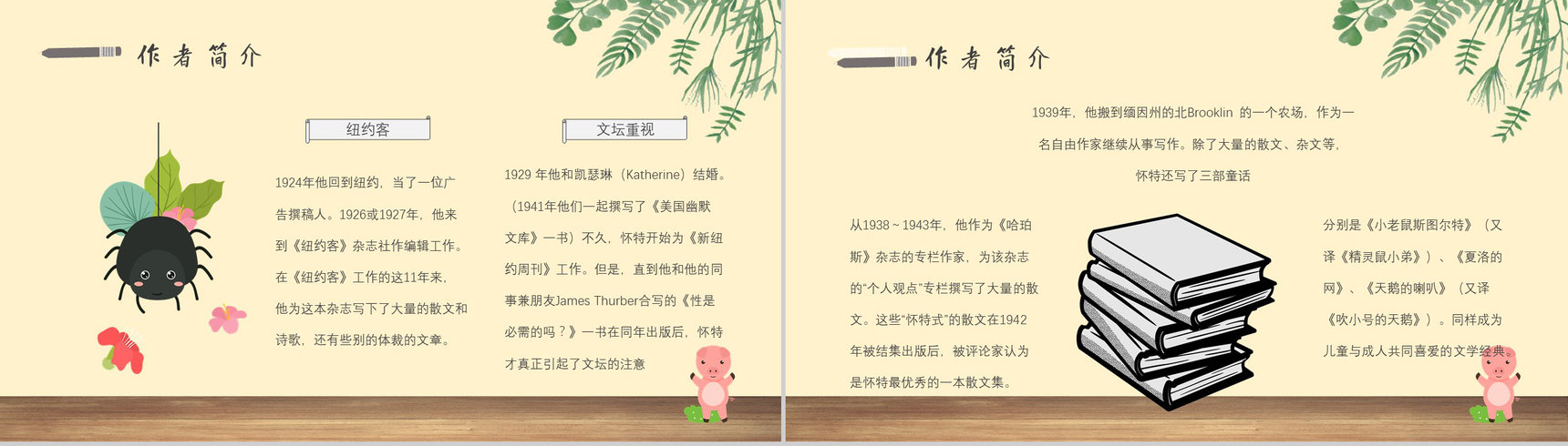教师备课怀特《夏洛的网》艺术特色寓言故事知识点梳理PPT模板-8