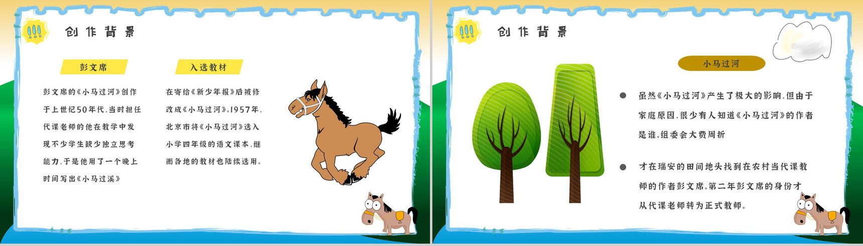 教师备课彭文席《小马过河》艺术特色寓言故事知识点梳理PPT模板-5
