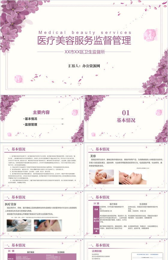 医疗美容服务监督管理PPT模板