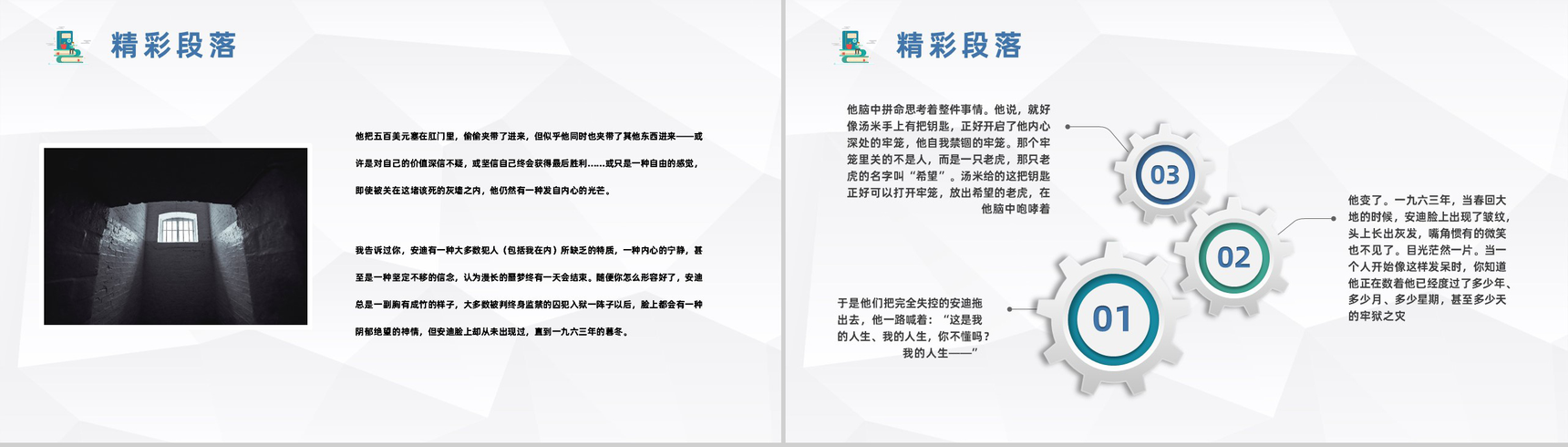 经典世界名著肖申克的救赎斯蒂芬金小说作品赏析课件PPT模板-9