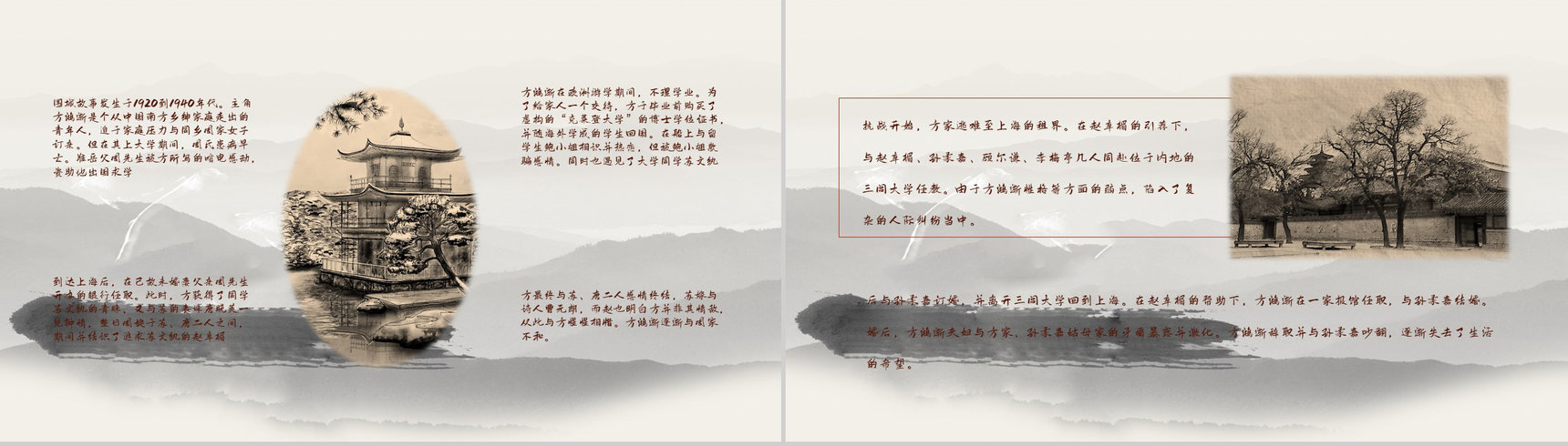 中学生必读文学名著之钱钟书《围城》读书心得体会交流分享PPT模板-10