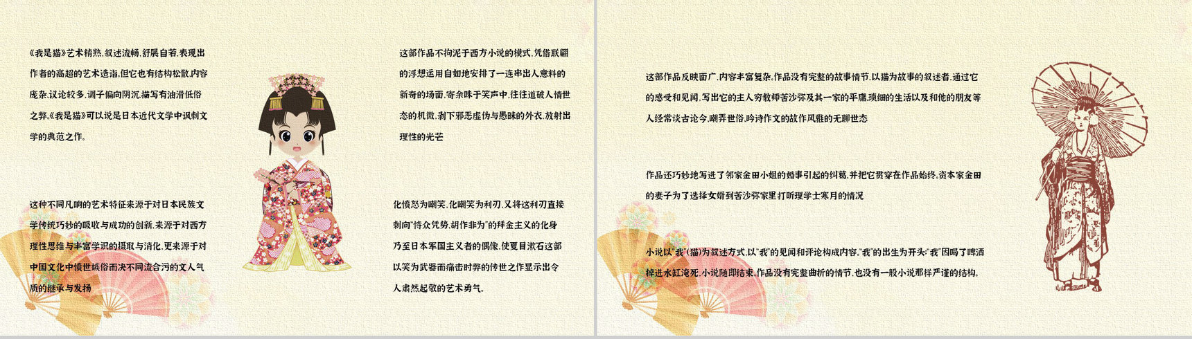 中学生必读文学作品夏目漱石《我是猫》小说经典片段摘抄教师备课PPT模板-3
