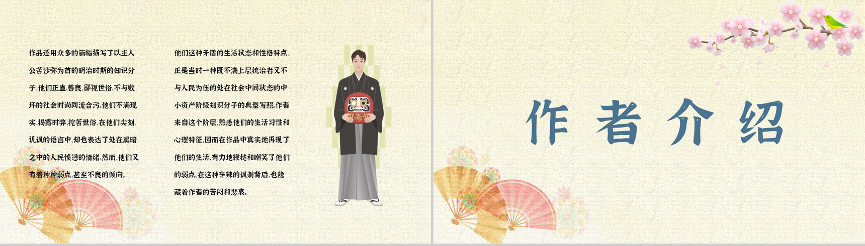 中学生必读文学作品夏目漱石《我是猫》小说经典片段摘抄教师备课PPT模板-7