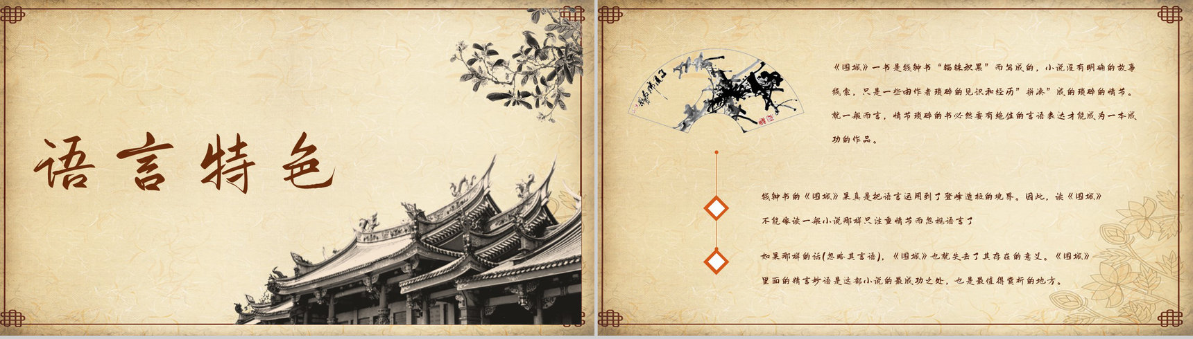 中国文学家钱钟书代表作《围城》长篇小说导读经典文学片段赏析PPT模板-7