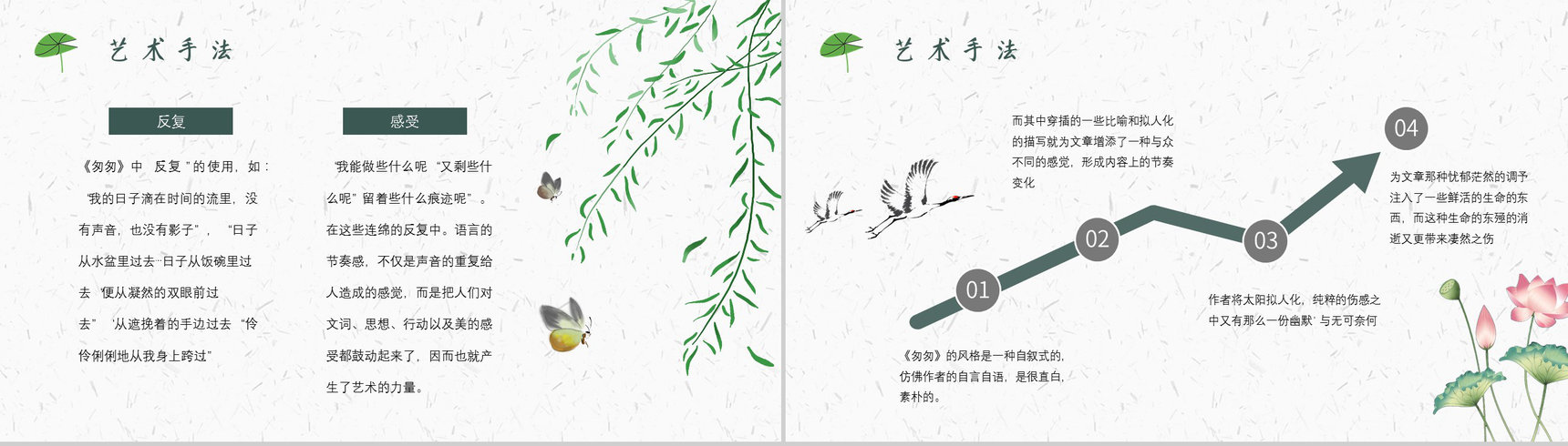 读书分享朱自清《匆匆》作品简介名著导读PPT模板-10
