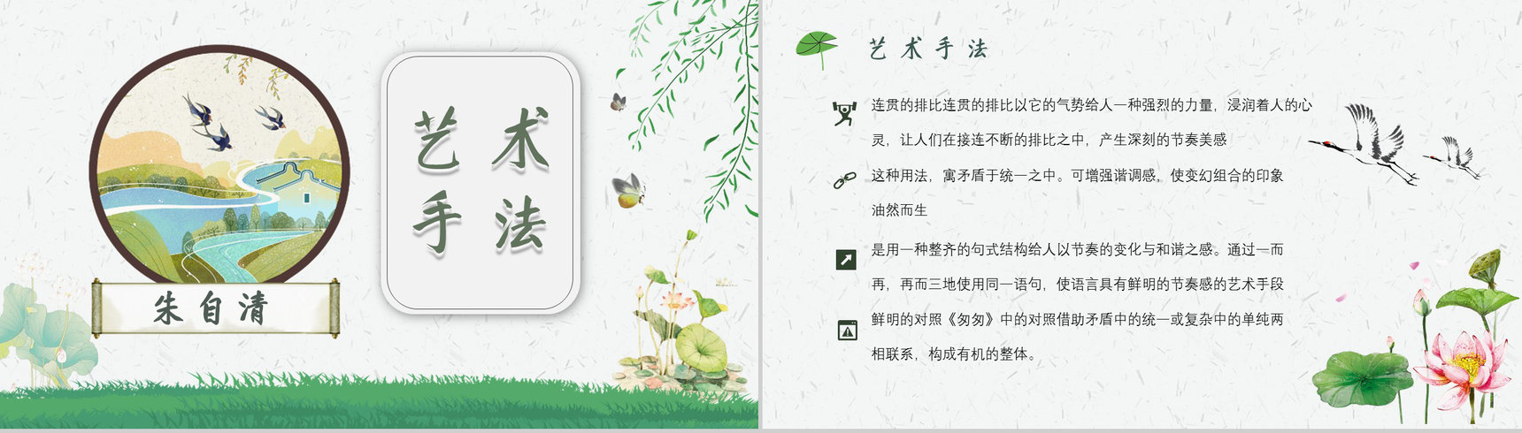 中学必读名著导读朱自清《匆匆》人物分析PPT模板-2