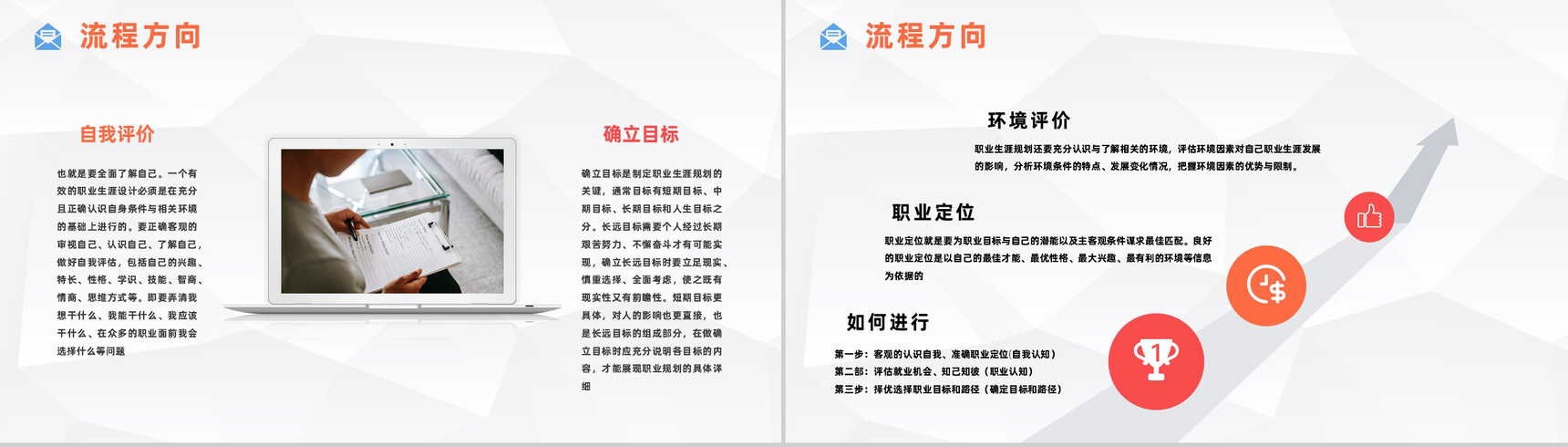 大气大学生职业生涯规划设计演讲汇报职业规划与就业指导报告PPT模板-3