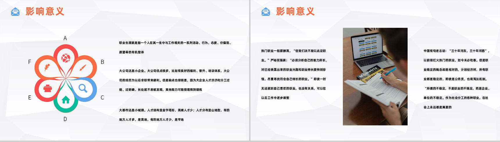 大气大学生职业生涯规划设计演讲汇报职业规划与就业指导报告PPT模板-9