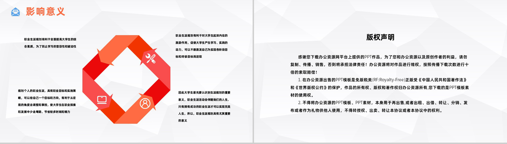 大气大学生职业生涯规划设计演讲汇报职业规划与就业指导报告PPT模板-10