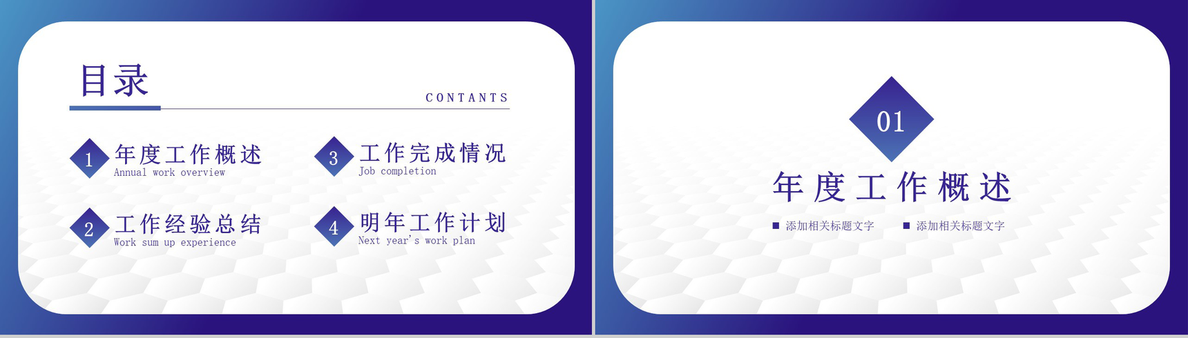 20XX年深蓝色商务风公司企业年终招商引资工作汇报要点PPT模板-2