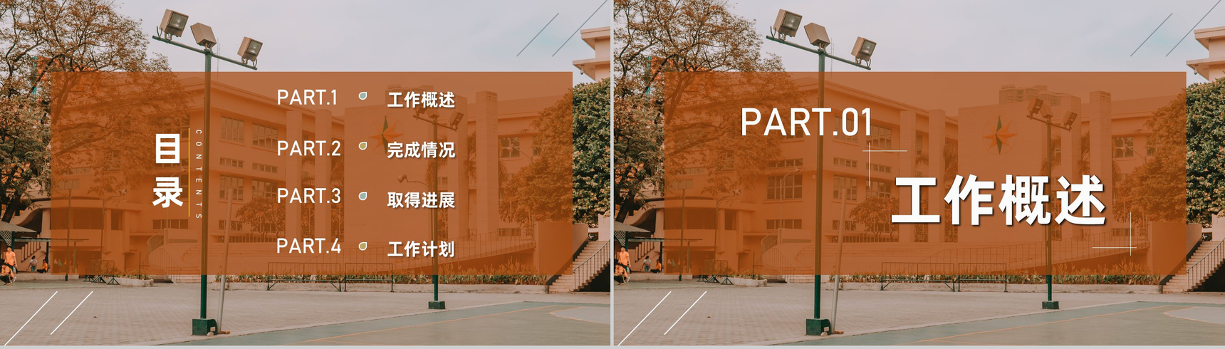 高三初三教学进度工作汇报学校各年级通用PPT模板-2
