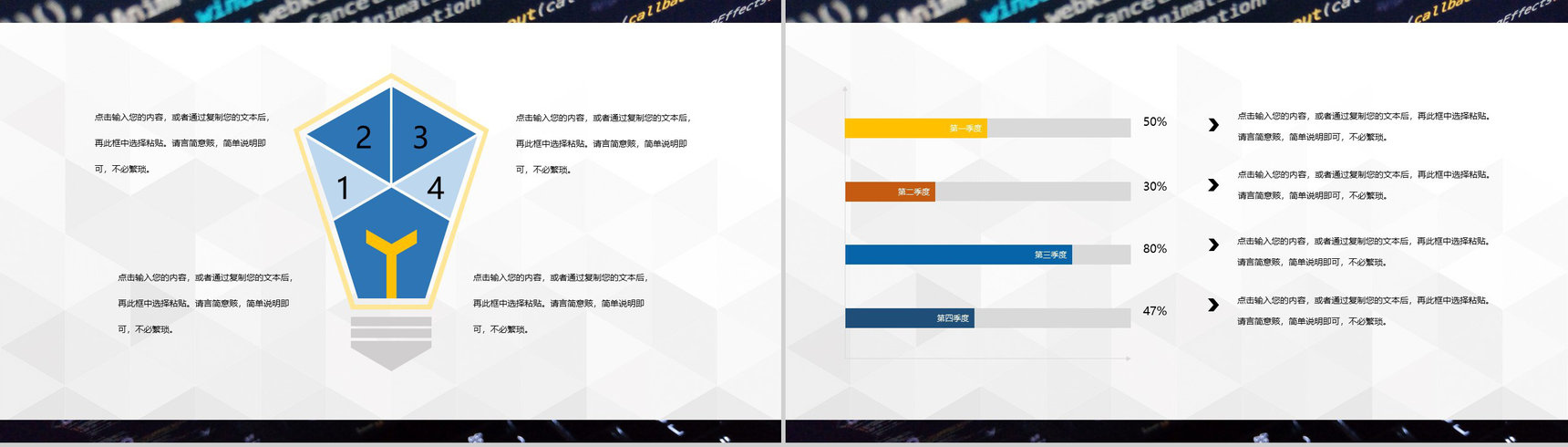 互联网创意数据市场分析企业市场部门工作汇报PPT模板-7