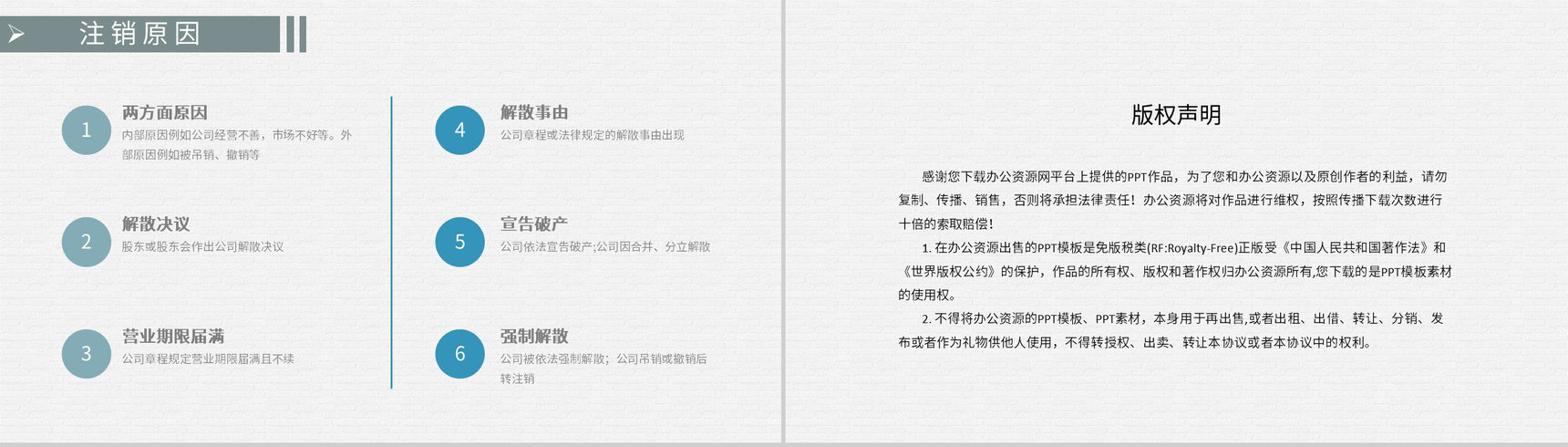 股份有限公司法人变更流程要求网上注销公司流程方案PPT模板-8