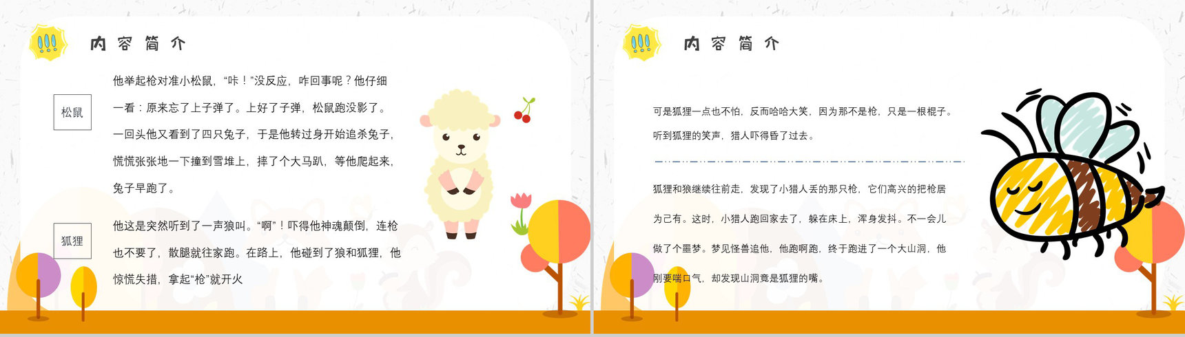 中学必读名著金近《狐狸打猎人》人物分析名著逻辑梳理PPT模板-9