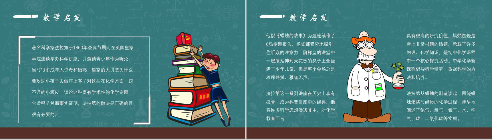 教育培训法拉第《蜡烛的故事》作者简介心得体会PPT模板-9
