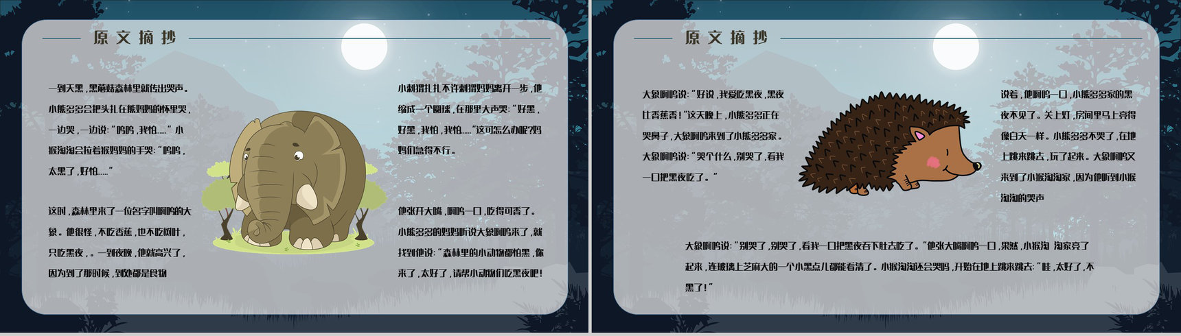 《吃黑夜的大象》作品导读内容赏析教学课件PPT模板-5