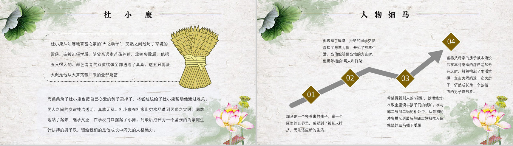 教师备课《草房子》艺术特色名著知识点梳理PPT模板-6
