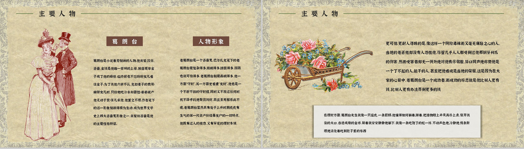 好书推荐之人间喜剧代表作《欧也妮葛朗台》小说知识点梳理好词好句摘抄PPT模板-5