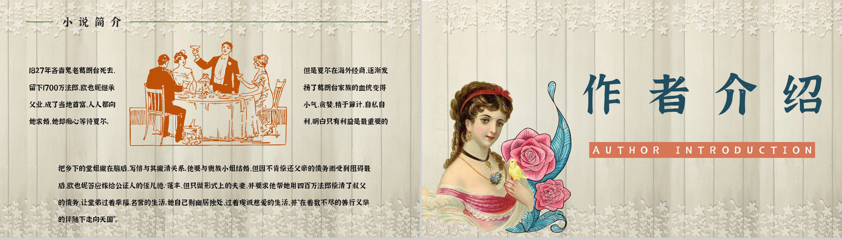 人间喜剧系列长篇小说《欧也妮葛朗台》作品介绍导读知识点梳理PPT模板-7