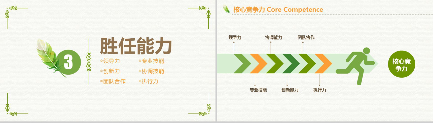 小清新简约唯美个人简历岗位竞聘PPT模板-7