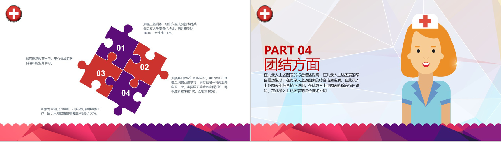 护士长年终述职报告总结通用PPT模板-7