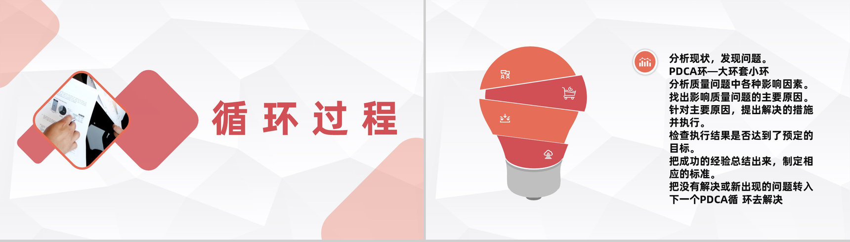 项目质量管理体系品管圈案例分析汇报PDCA质量管理培训PPT模板-3