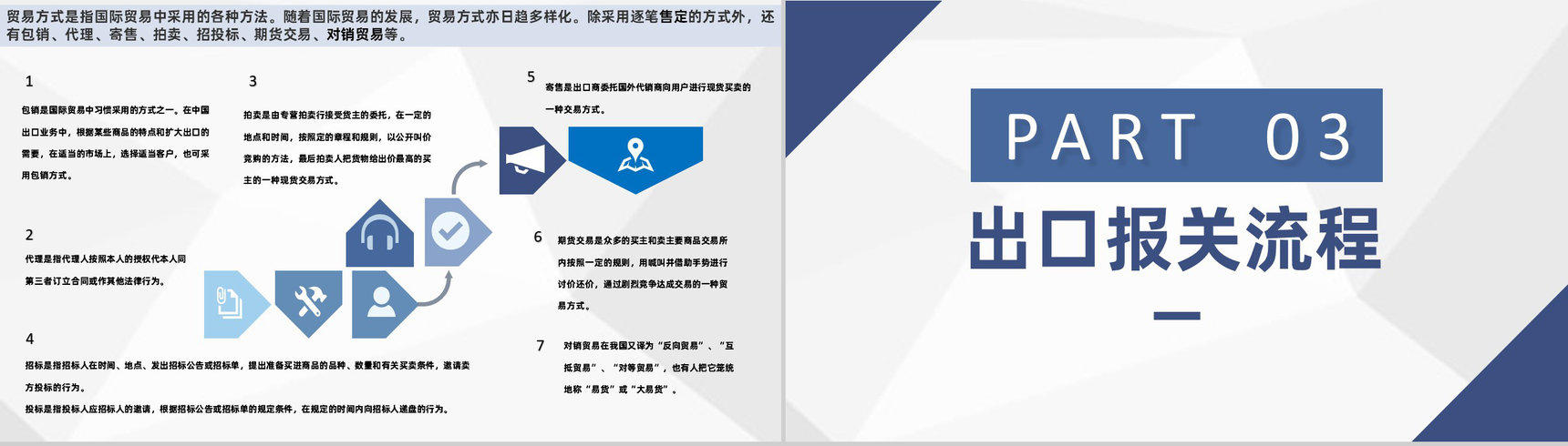 船舶航海运输行业出口贸易流程业务工作汇报PPT模板-9