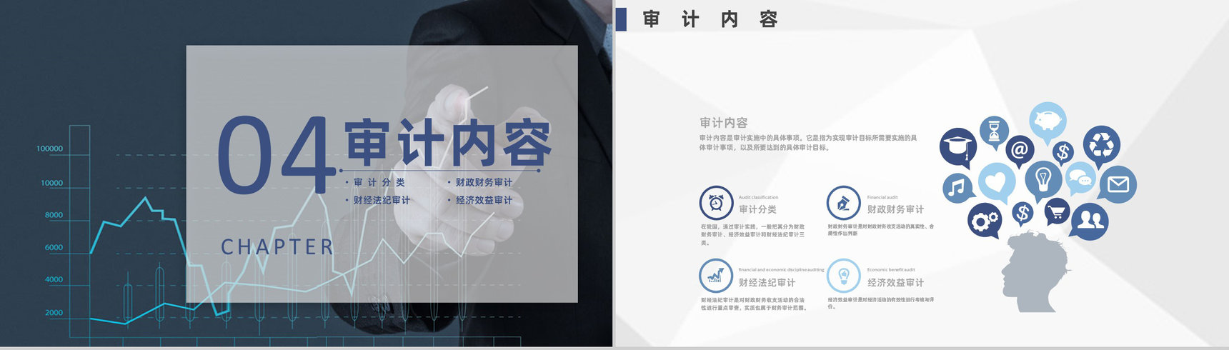 企业财务部年终工作总结公司审计流程介绍通用PPT模板-9