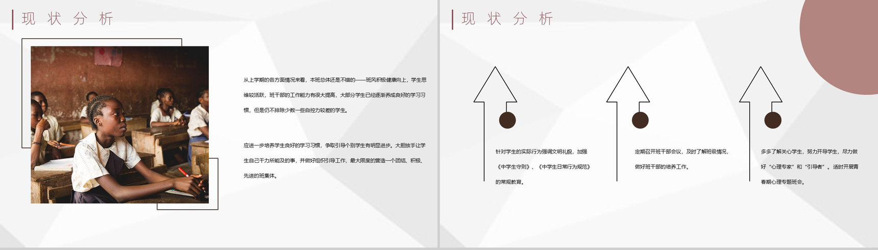 班级学情现状分析教师教学工作效果汇报PPT模板-5