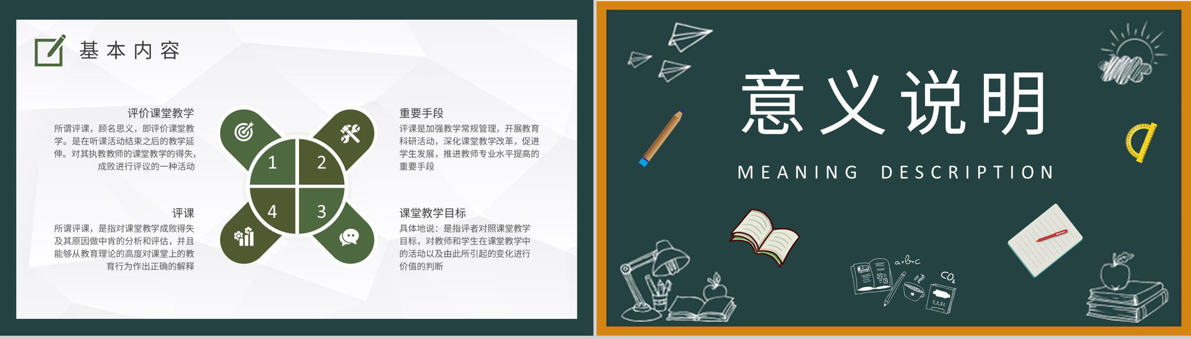 中小学校教师集体听课评课记录评课内容总结PPT模板-3