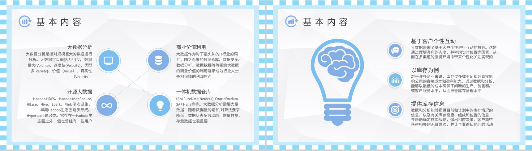 互联网行业工作培训计划大数据分析报告总结PPT模板-3
