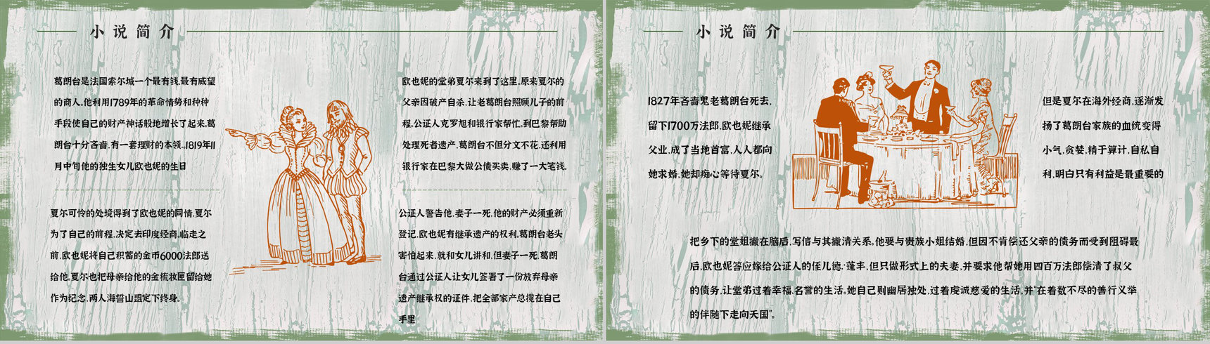《欧也妮葛朗台》法国著名长篇小说导读鉴赏学生读书笔记整理PPT模板-11