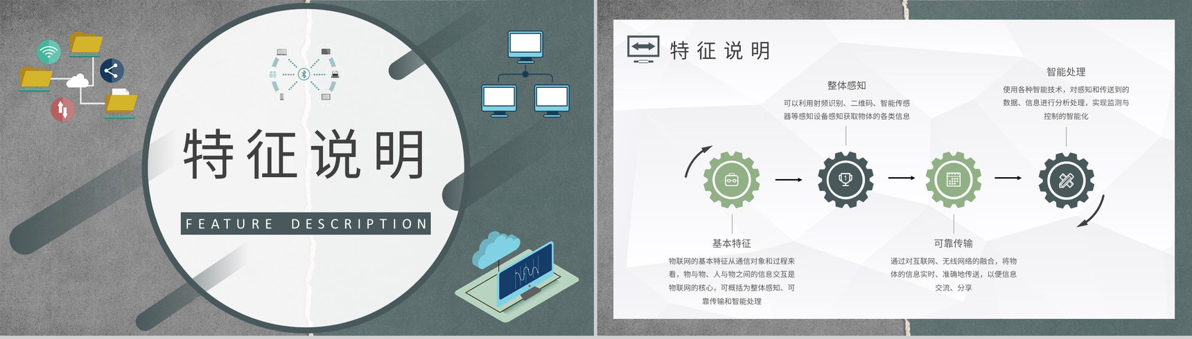 企业技术人员研究工作总结物联网基本概念培训学习PPT模板-4
