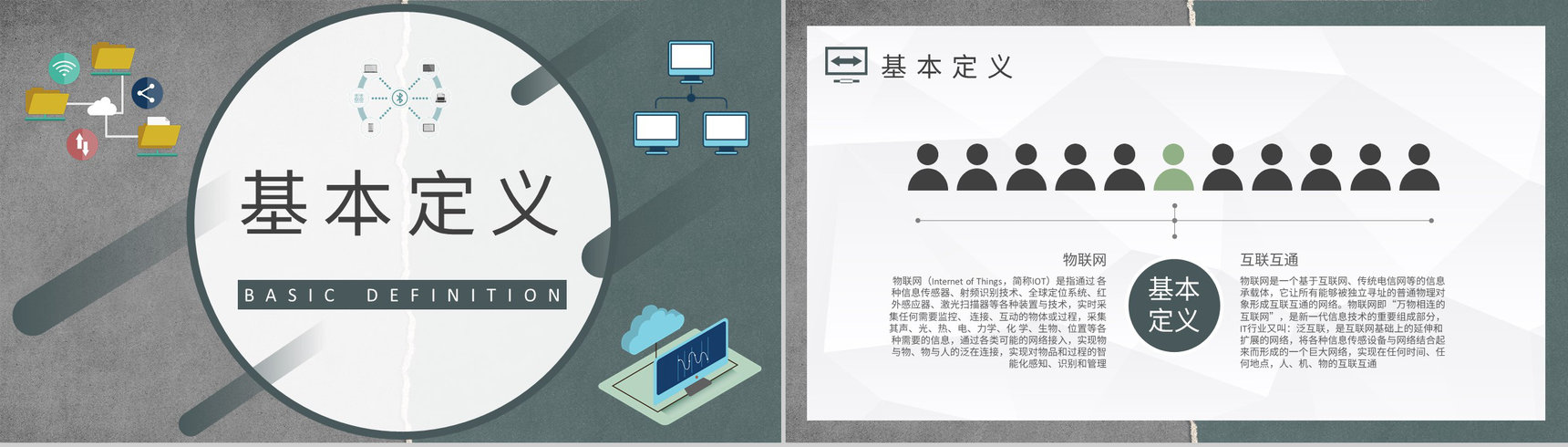 企业技术人员研究工作总结物联网基本概念培训学习PPT模板-5