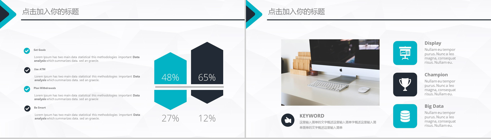 欧美蓝色极简创业规划企业计划书PPT模板-4